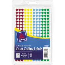 Avery&reg; See-Through Color Dots