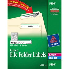 Avery&reg; File Folder Labels - TrueBlock - Sure Feed