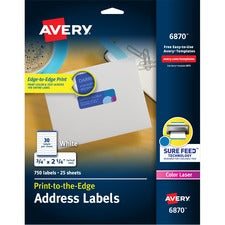 Avery® Return Address Labels - Sure Feed - Print to the Edge