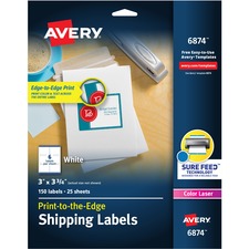 Avery® Shipping Labels - Sure Feed - Print to the Edge