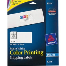 Avery&reg; Color Printing Shipping Labels - Sure Feed