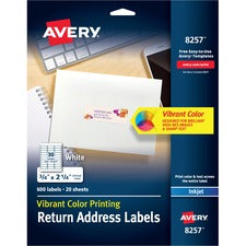 Avery&reg; Color Printing Return Address Labels - Sure Feed