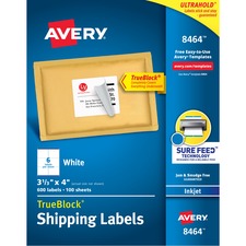 Avery&reg; TrueBlock Shipping Labels - Sure Feed