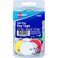 Avery® Key Tags with Split Ring