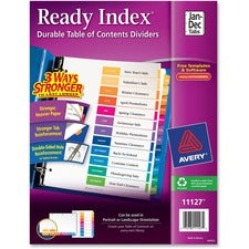 Avery&reg; Ready Index Binder Dividers - Customizable Table of Contents