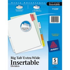 Avery&reg; Big Tab Extra-Wide Insertable Dividers