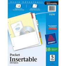 Avery® Pocket Insertable Dividers