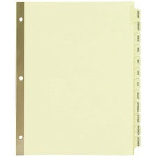 Avery&reg; Laminated Dividers - Gold Reinforced