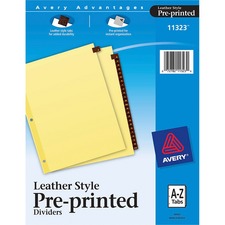 Avery® Preprinted Tab Dividers - Clear Reinforced Edge