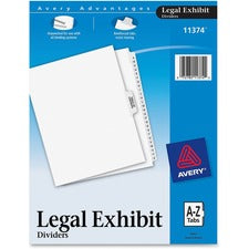 Avery&reg; Premium Collated Legal Exhibit Dividers with Table of Contents Tab - Avery Style