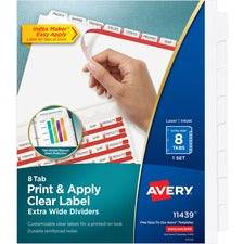 Avery® Print & Apply Label Extra-Wide Dividers - Index Maker Easy Apply Label Strip