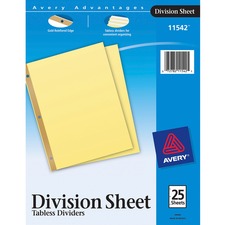 Avery&reg; Division Sheets