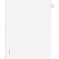 Avery&reg; Individual Legal Exhibit Dividers - Avery Style - Unpunched