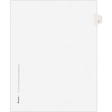 Avery&reg; Individual Legal Exhibit Dividers - Avery Style - Unpunched