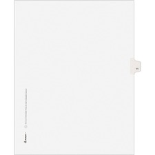 Avery&reg; Individual Legal Exhibit Dividers - Avery Style - Unpunched