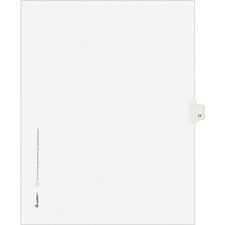 Avery® Individual Legal Exhibit Dividers - Avery Style - Unpunched