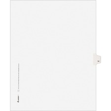 Avery&reg; Individual Legal Exhibit Dividers - Avery Style - Unpunched