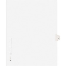 Avery&reg; Individual Legal Exhibit Dividers - Avery Style - Unpunched