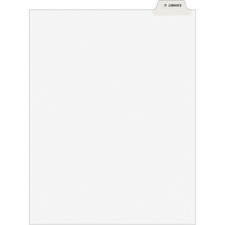 Avery&reg; Individual Legal Dividers - Avery Style - Unpunched