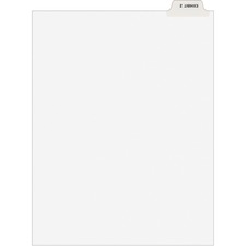 Avery® Individual Legal Dividers - Avery Style - Unpunched