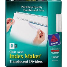 Avery® Index Maker Easy Apply Clear Label Divider