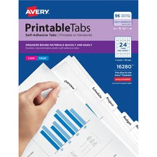 Avery&reg; Printable Tabs - Repositionable