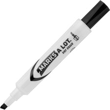 Avery® Marks A Lot Desk-Style Dry Erase Markers, Chisel Tip, Black