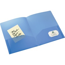 Avery&reg; Translucent Plastic 2-Pocket Folder