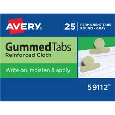 Avery&reg; Gummed Index Tabs - 1/2" Extension