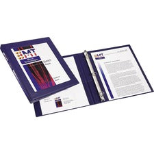 Avery&reg; Framed View Binder, 1/2" Slant Rings, 120-Sheet Capacity, Navy Blue (68051)