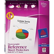 Avery&reg; Non-Glare Heavyweight Sheet Protectors