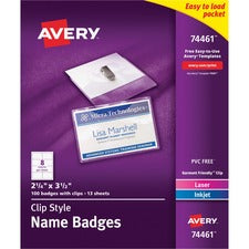 Avery® Laser, Inkjet Print Laser/Inkjet Badge Insert