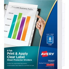 Avery&reg; Index Maker Clear Pocket View Divider