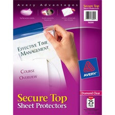 Avery&reg; Secure Top Sheet Protectors