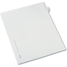 Avery® Individual Legal Dividers Allstate(R) Style, Letter Size, Side Tab #22 (82220)