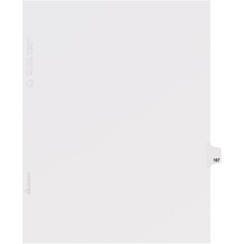 Avery&reg; Individual Legal Dividers Avery Style, Letter Size, Side Tab #167 (82383)