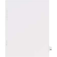Avery&reg; Individual Legal Dividers Avery Style, Letter Size, Side Tab #173 (82389)