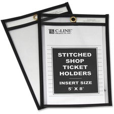 C-Line Shop Ticket Holders, Stitched