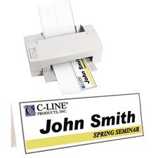 C-Line Scored Name Tent Cardstock for Laser/Inkjet Printers