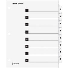 Cardinal OneStep Numbered Index System