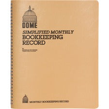 Dome Bookkeeping Record Book