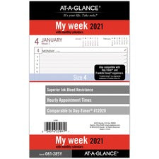 Day Runner 2-page-per-week Weekly Refill Sheets