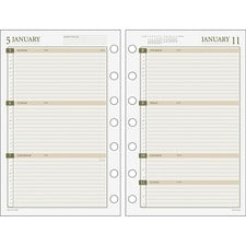 Day Runner Weekly Planner Loose-leaf Refill