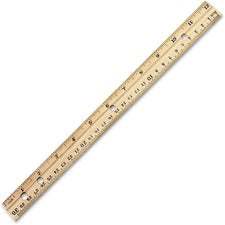 CLI Metal Edge 12" Wood Ruler