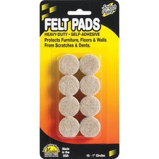 Master Mfg. Co Scratch Guard&reg; Felt Circles, Self-adhesive