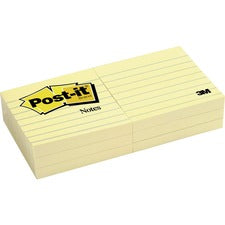 Post-it&reg; Notes Original Lined Notepads