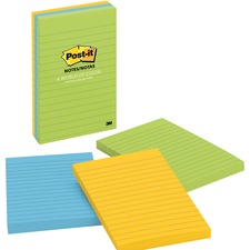 Post-it&reg; Notes Original Lined Notepads - Jaipur Color Collection