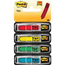 Post-it&reg; 1/2"W Arrow Message Flags - 4 Dispensers