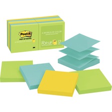 Post-it&reg; Pop-up Notes - Jaipur Color Collection