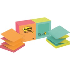 Post-it&reg; Pop-up Notes - Alternating Cape Town Color Collection